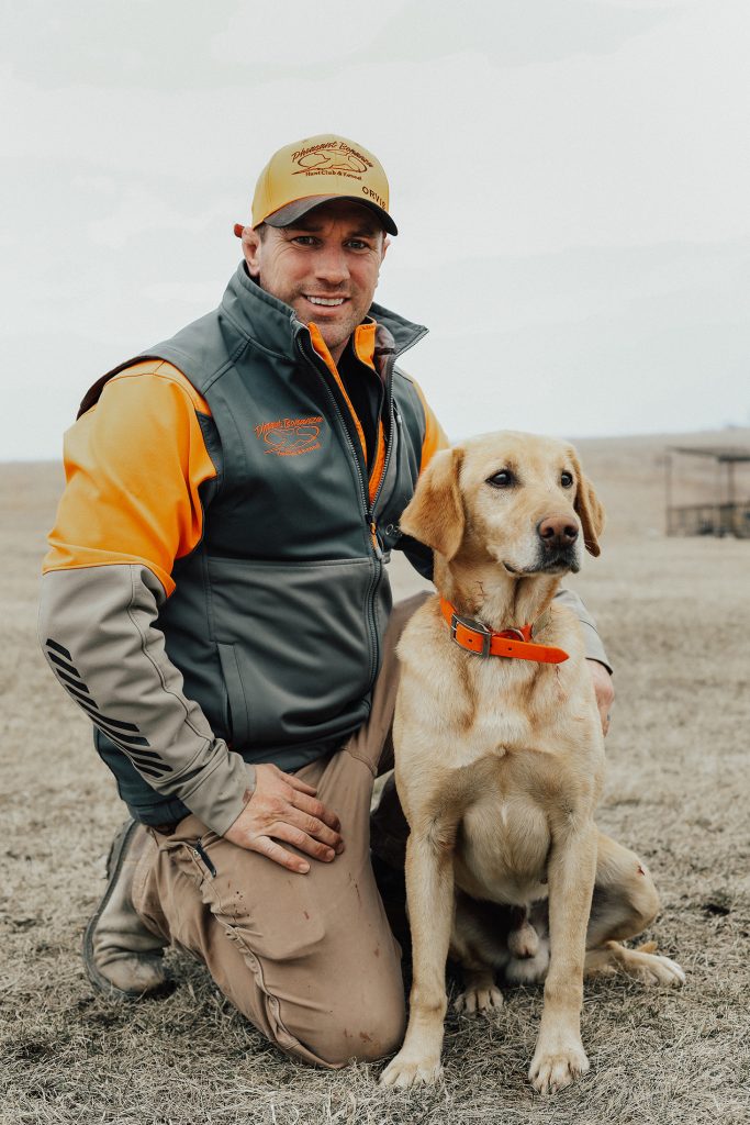 Trent Leichleiter and his dog, Stokes