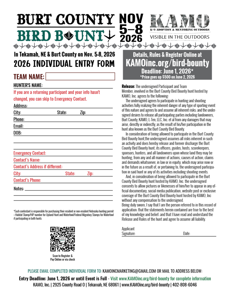 BCBB Individual Entry